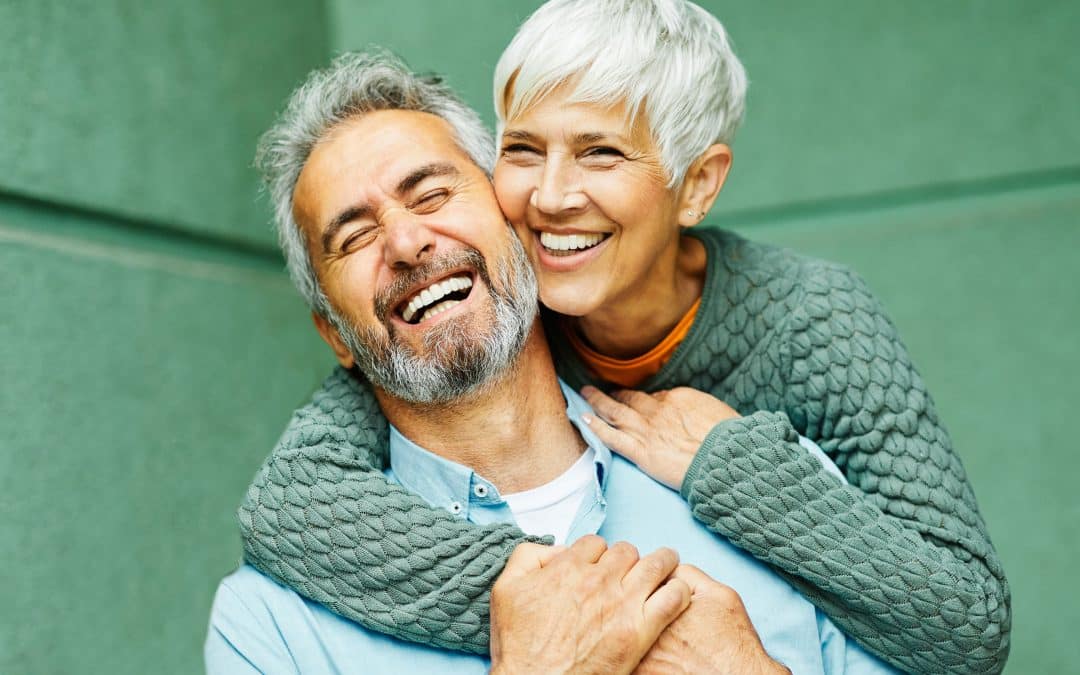 smiling elderly couple iHeart Dental in Rincon GA