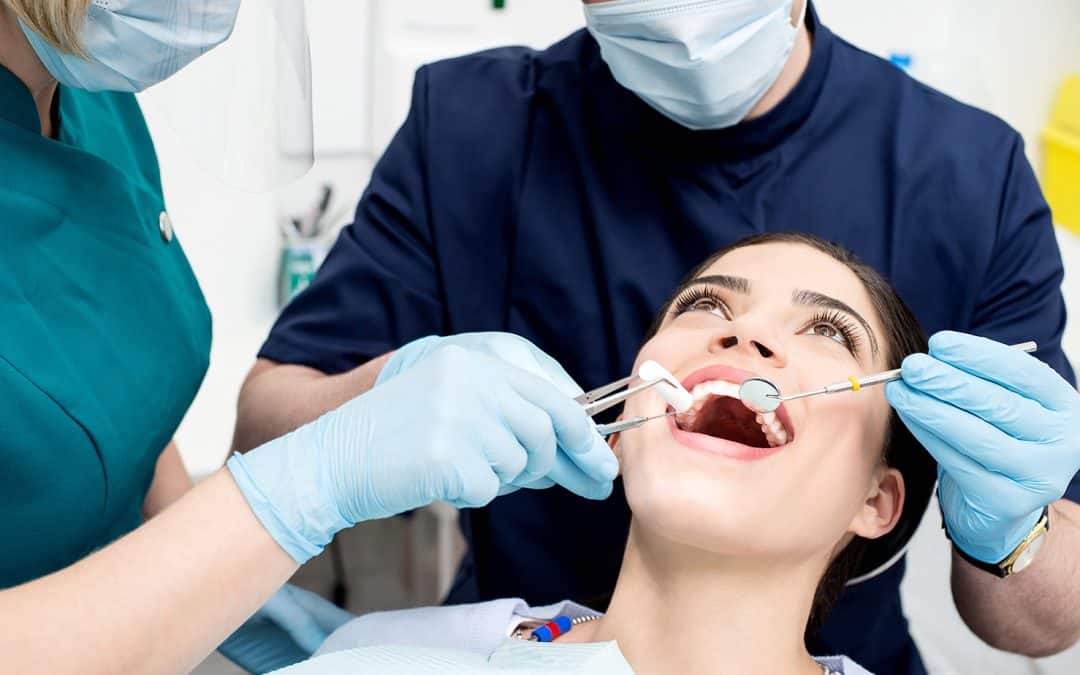 dental exam and cleaning at iHeart Dental