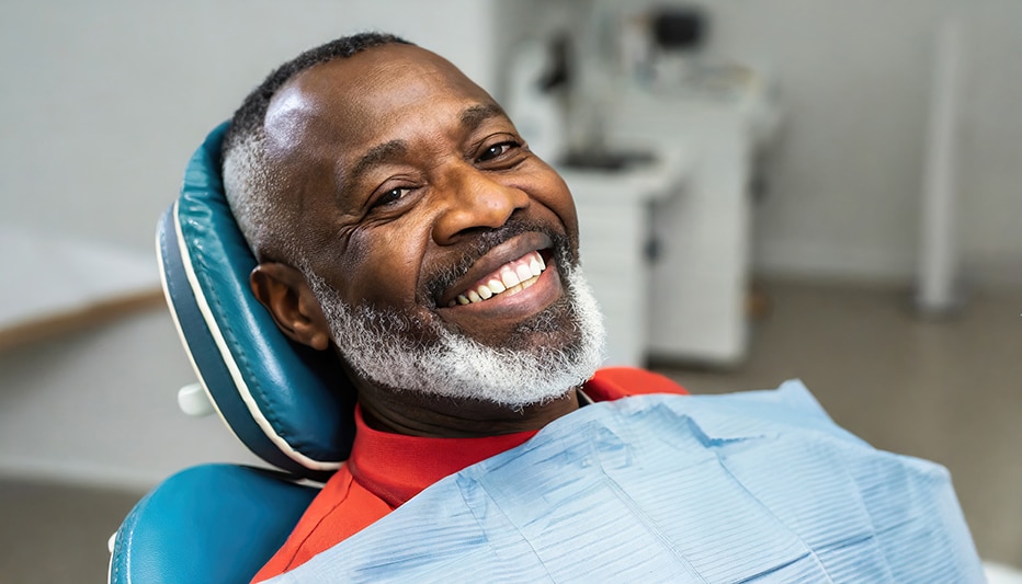 dental patient at iheart dental for restorative dentistry