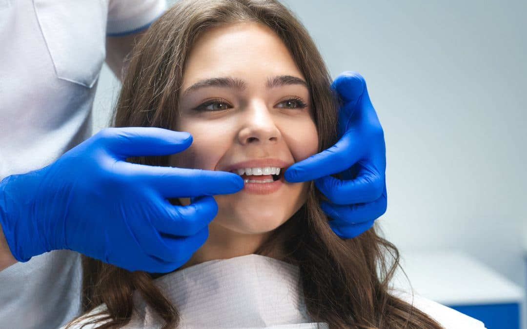 Woman at dentist in RinconGA