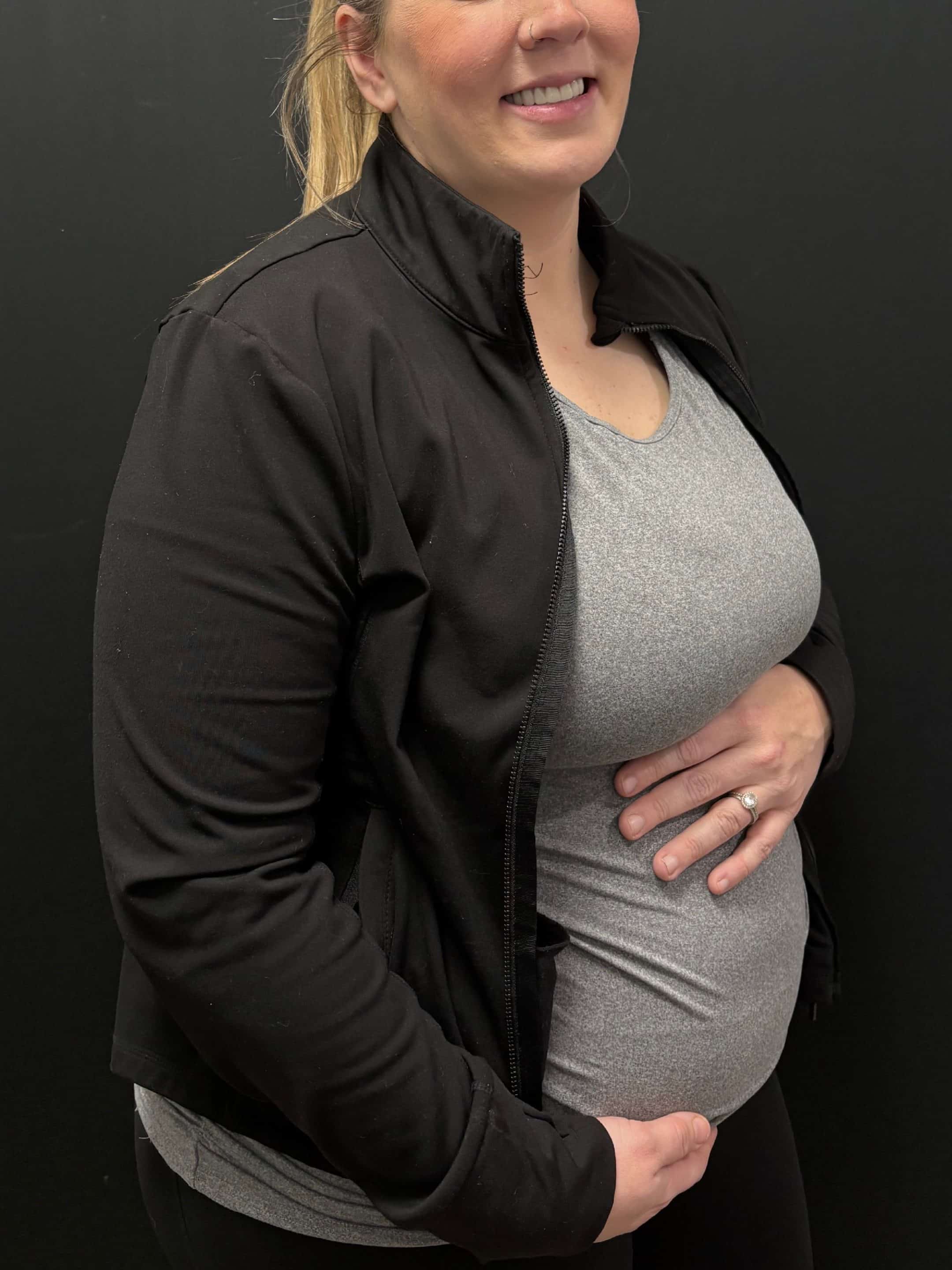 Lena after inplants pictures while pregnant